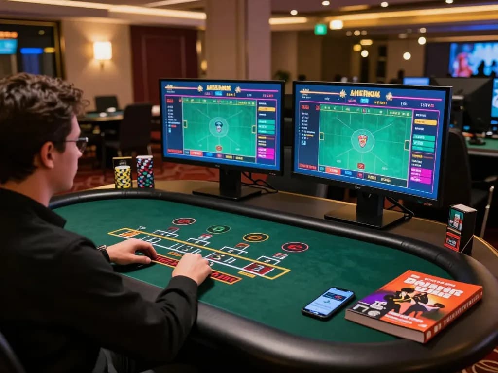 Engaging in live dealer blackjack at nhà cái 8KBET's online casino, showcasing exciting betting moments