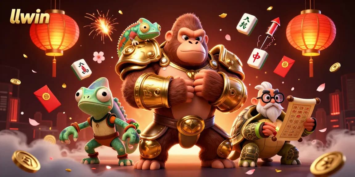 Experience thrilling gameplay with llwin in this dynamic casino-themed digital art.