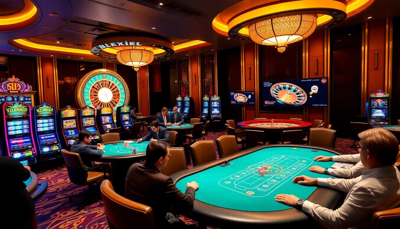 Experience thrilling gameplay with poker strategies at https://s8s.reviews/ in a vibrant casino setting.