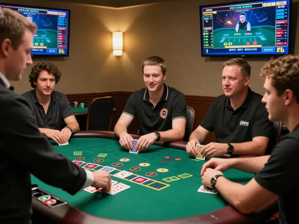 Players at 789win engaging with live dealer blackjack, strategizing their next moves