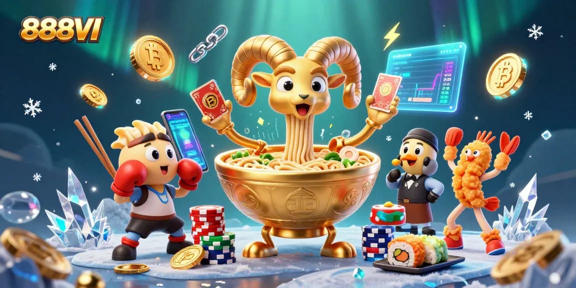 Experience exciting gaming at 888VI with vibrant characters and dynamic casino elements.