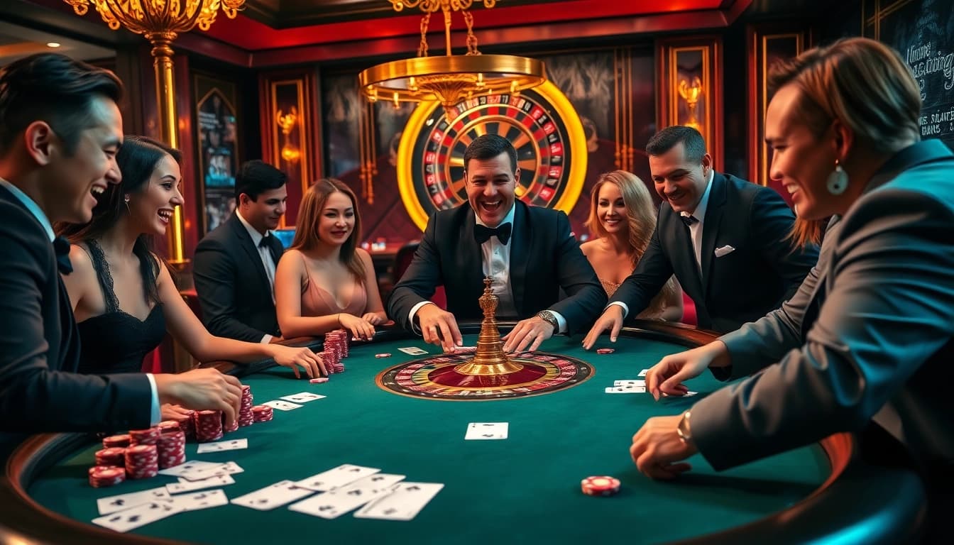 Experience the thrilling action at SC88's vibrant casino tables filled with exciting games.