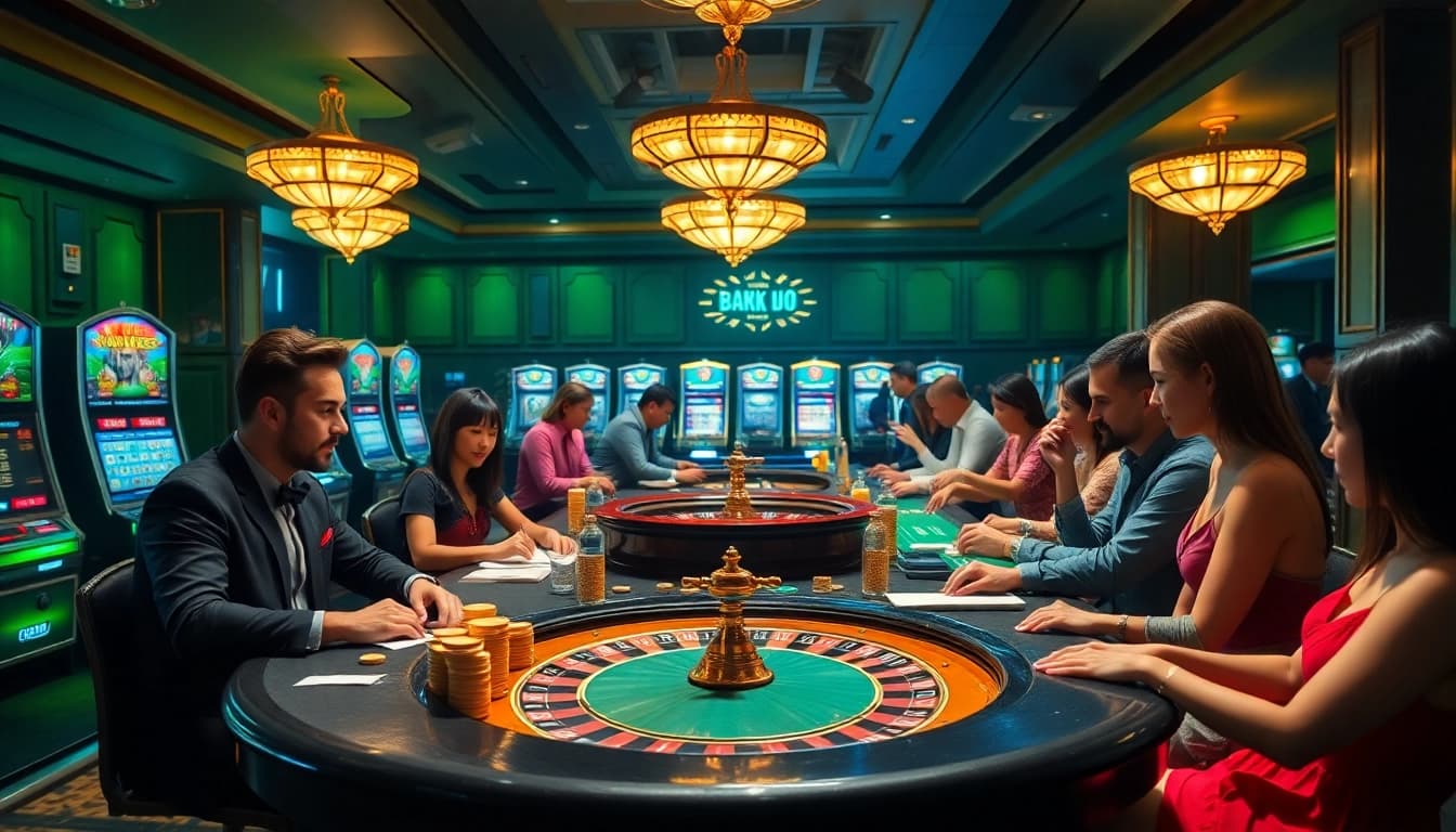 The official hidden wiki inspires excitement as gamblers play at luxurious casino tables.