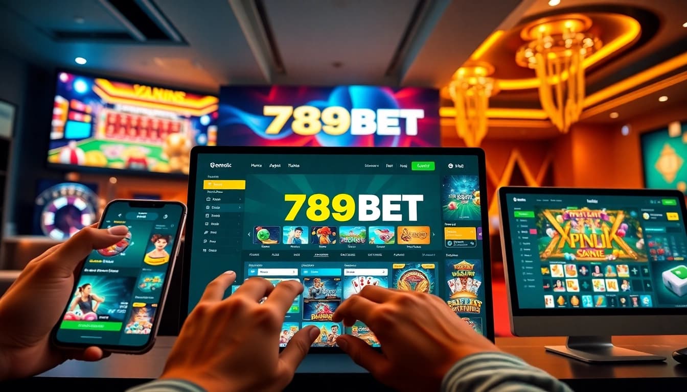 Experience the engaging design of 789BET online platform showcasing diverse games.