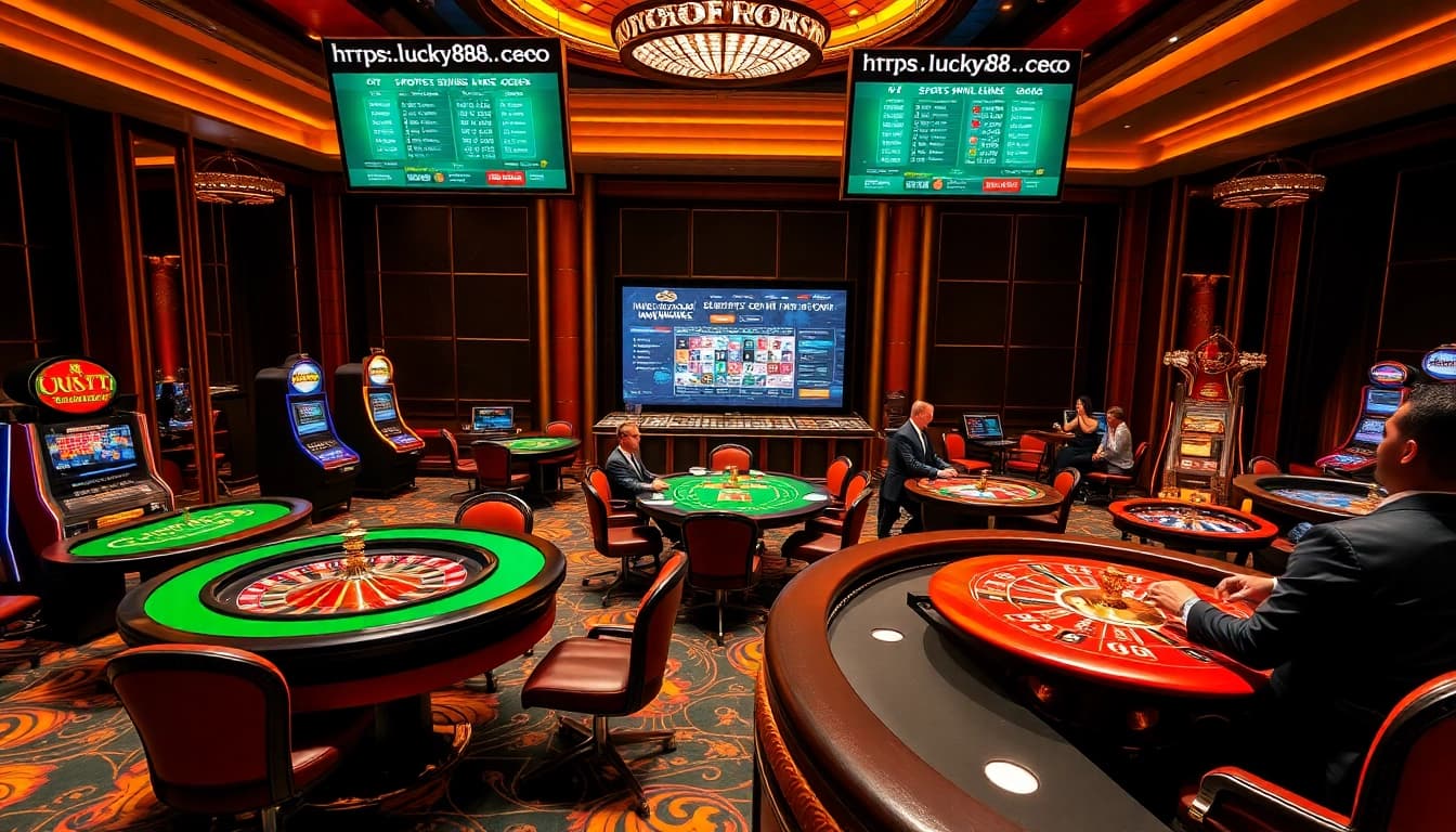 Experience thrilling bets at https://lucky88.ceo/ with poker and roulette in a luxurious casino atmosphere.