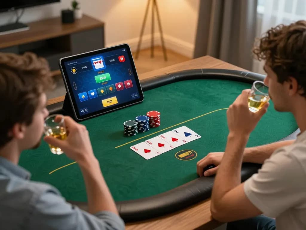 Players strategize and place bets while using 33win3 for exciting online poker.