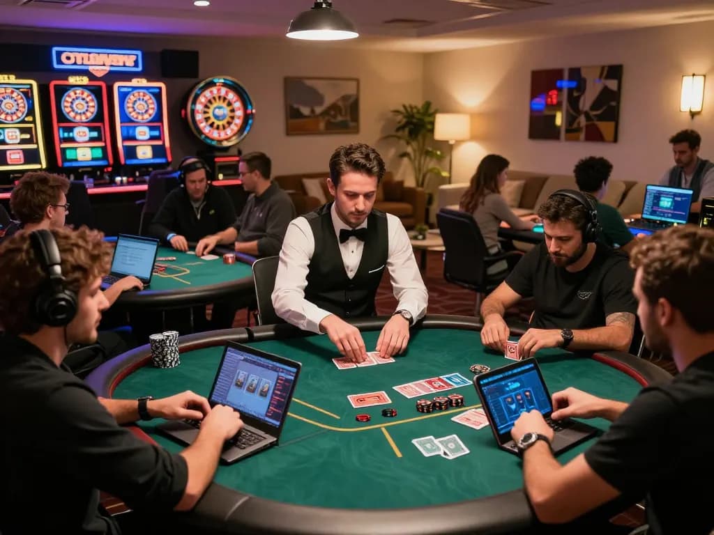 A player using the go88 app for online poker gameplay, showcasing a vibrant gaming atmosphere with engaging visuals.