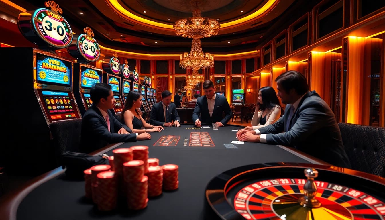 Exciting poker game at nhà cái 89bet showcasing vibrant casino atmosphere