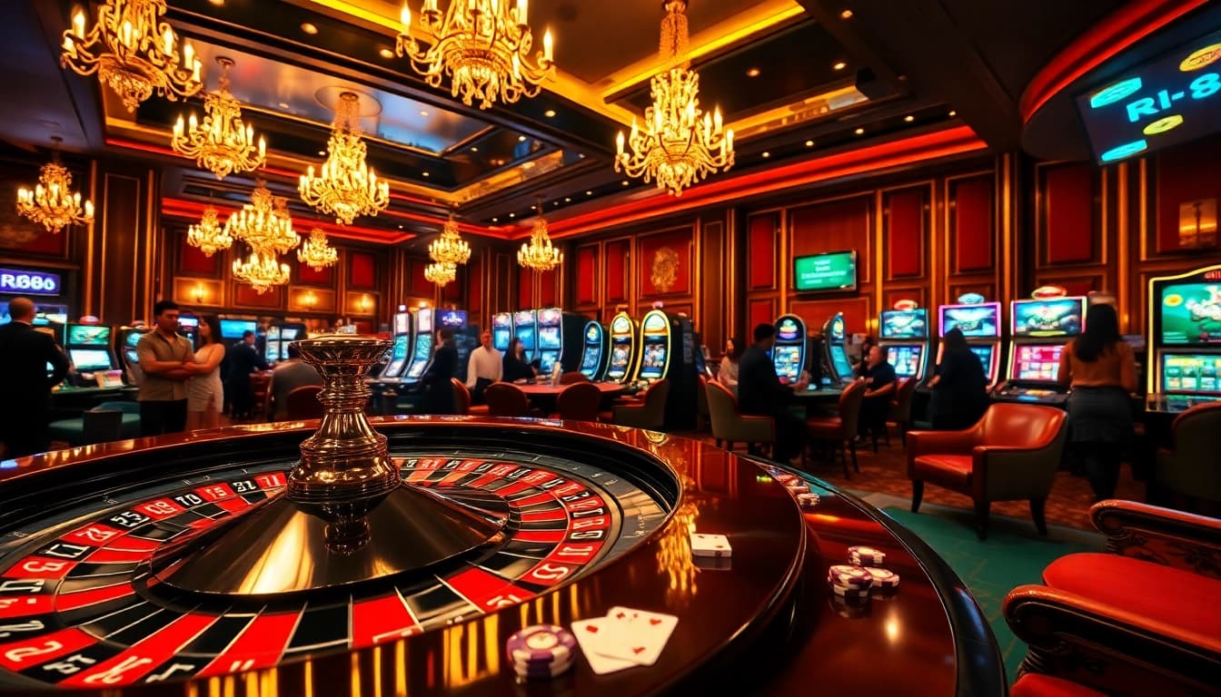Experience the thrill of gambling at rr88 with vibrant tables, exciting games, and an upscale atmosphere.