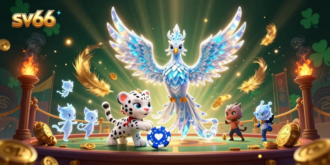 Experience the excitement of sv66 with an engaging scene featuring striking characters and vibrant casino elements.