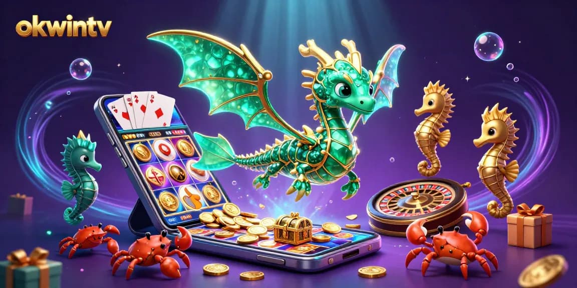Spin and win at OKWINTV with vibrant slot games and exciting underwater adventure elements.