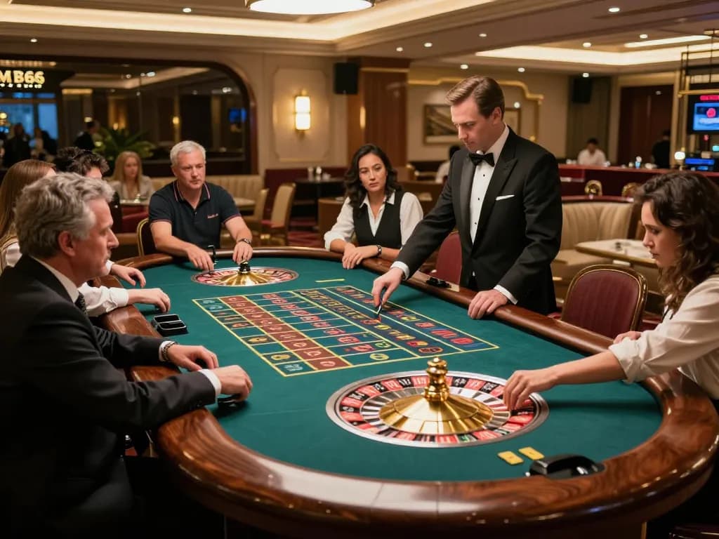 Witness the excitement at nhà cái mb66 as players engage in an exhilarating roulette game for big wins.