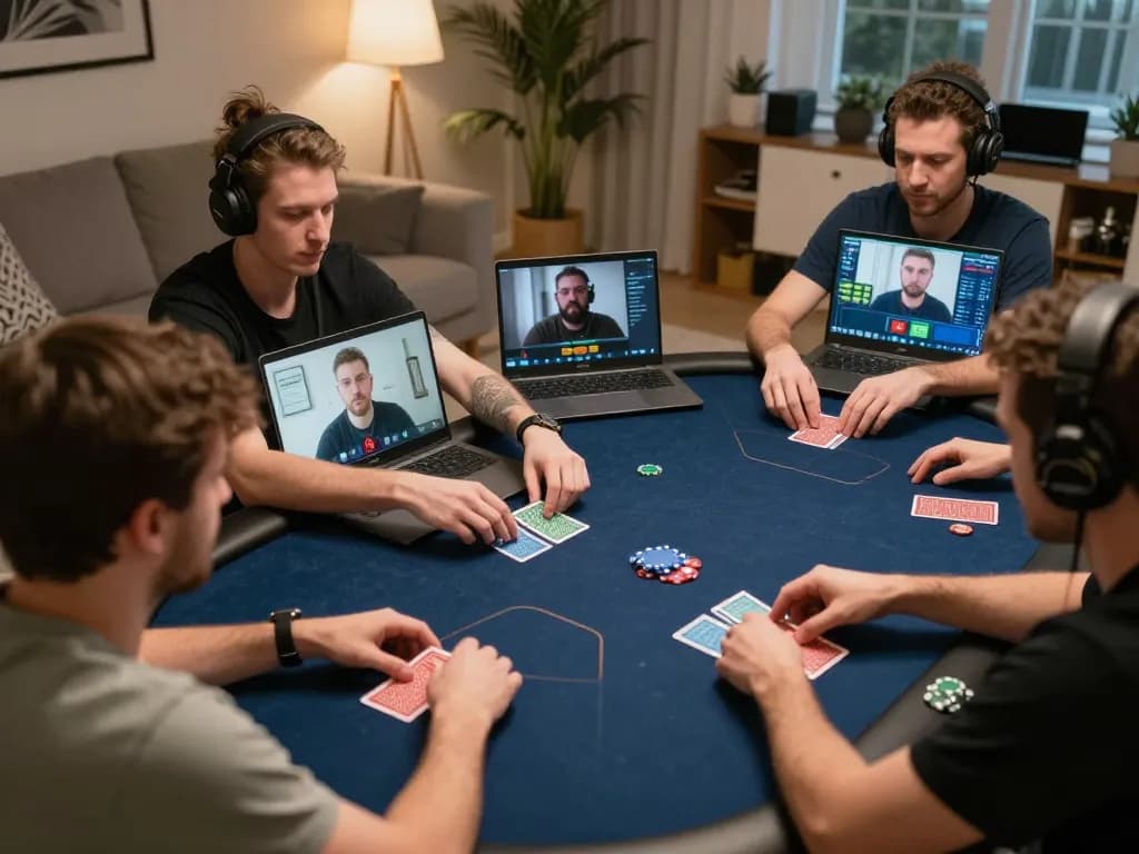 Engaging players in interactive eq9 online poker session with cozy home atmosphere