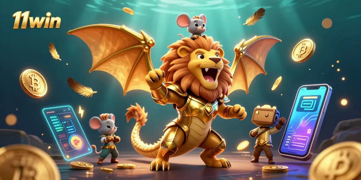 Engage in thrilling winning at 11win with dynamic crypto and casino elements in a rich underwater scene.