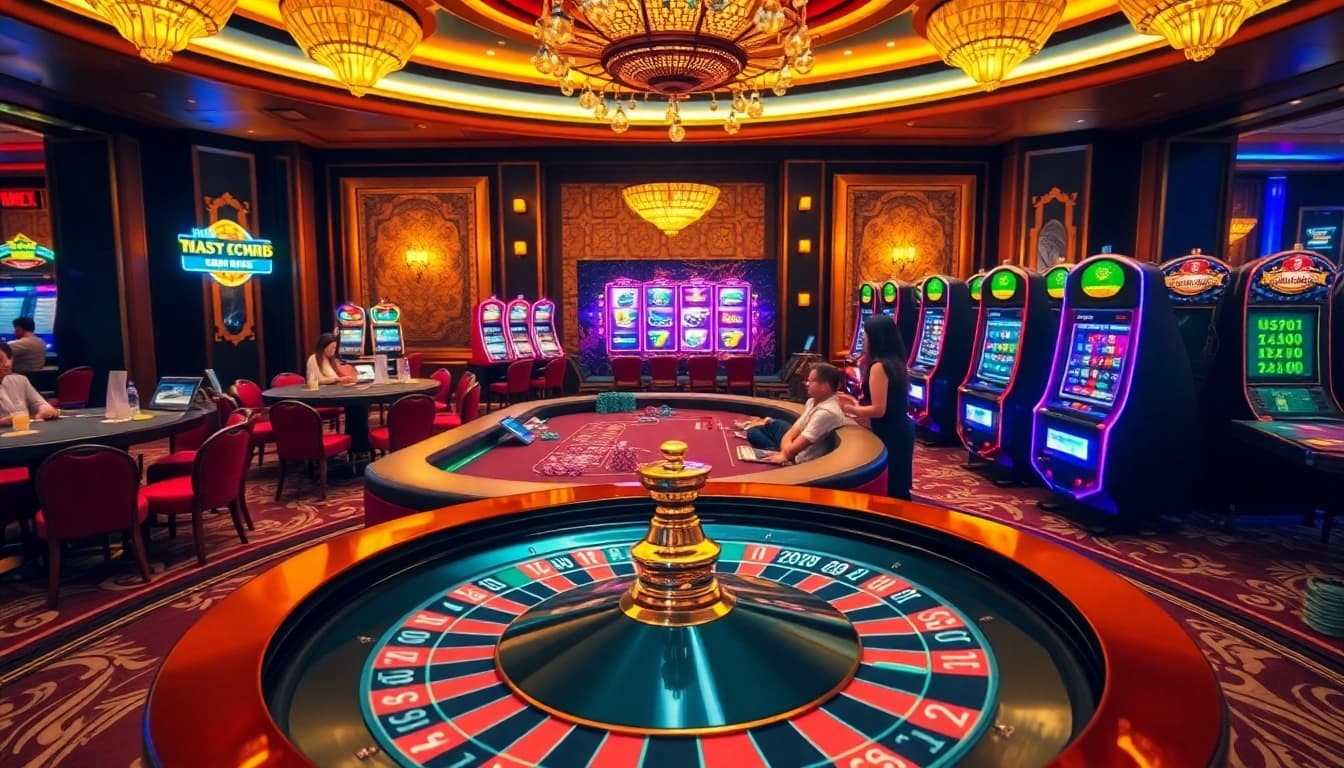 Experience the thrill of online gambling at Trang chủ 888VND with luxurious casino elements.
