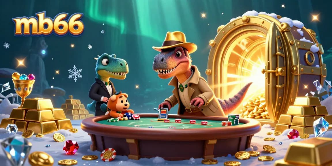Experience mb66’s thrilling blackjack action with animated characters and dazzling treasures in a rich 3D scene.