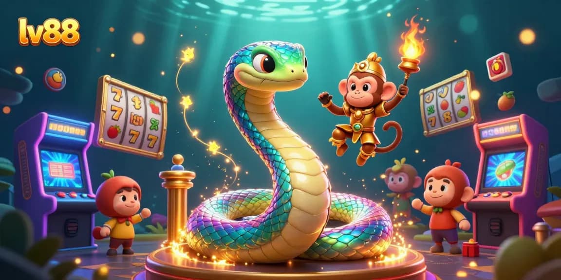 Experience thrilling gameplay at lv88 with vibrant slot reels and a magical atmosphere.