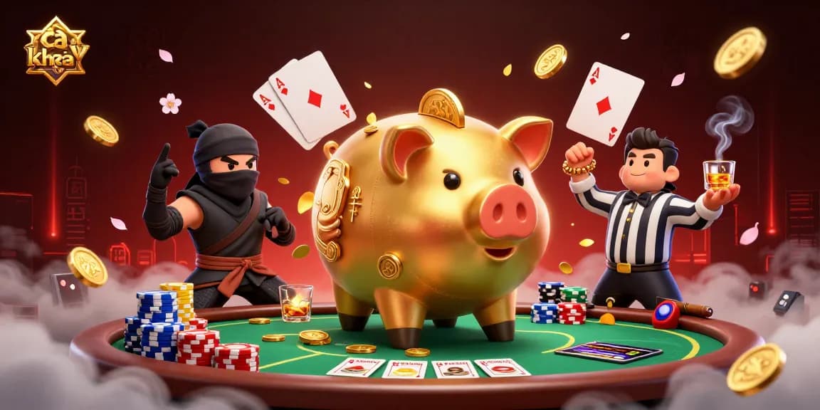 Các khía TV showcases a unique blend of gaming excitement with animated characters in a poker setting.
