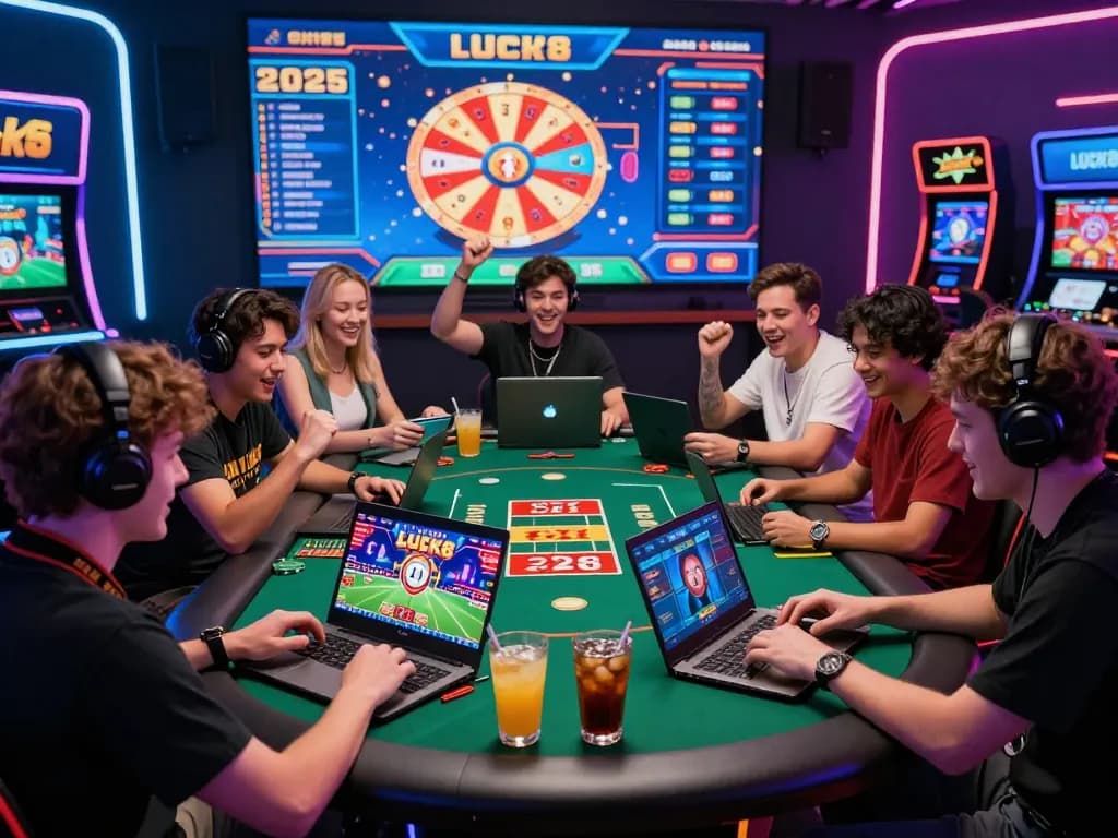 Players enjoying a lively gaming experience on luck8 platform with vibrant graphics and immersive casino atmosphere in 2026.