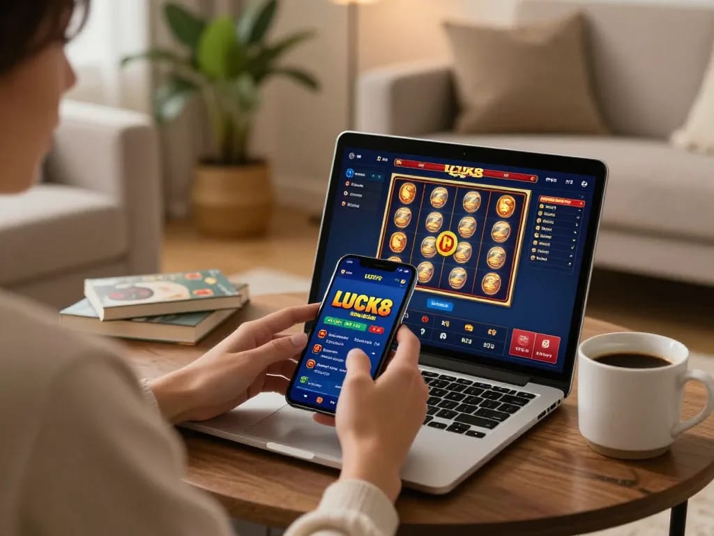 Trải nghiệm gameplay hấp dẫn trên ứng dụng di động LUCK8 trong môi trường ấm cúng với các ghi chú chiến lược