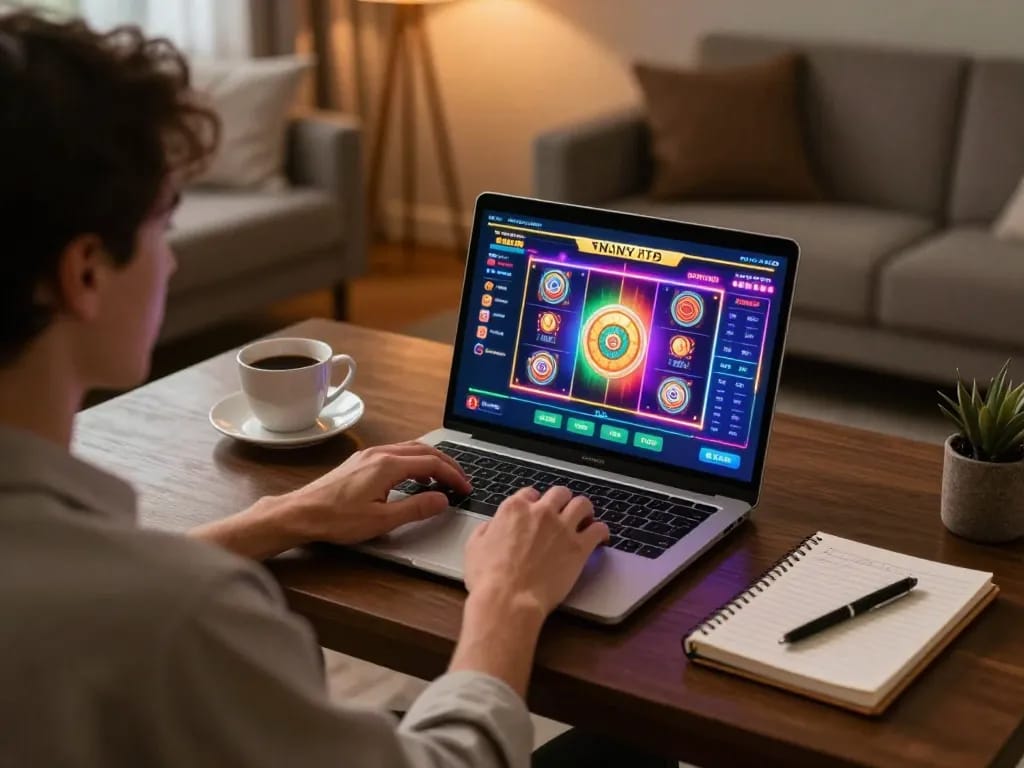 Engaging with the TG88 online casino platform for exciting gameplay experiences.