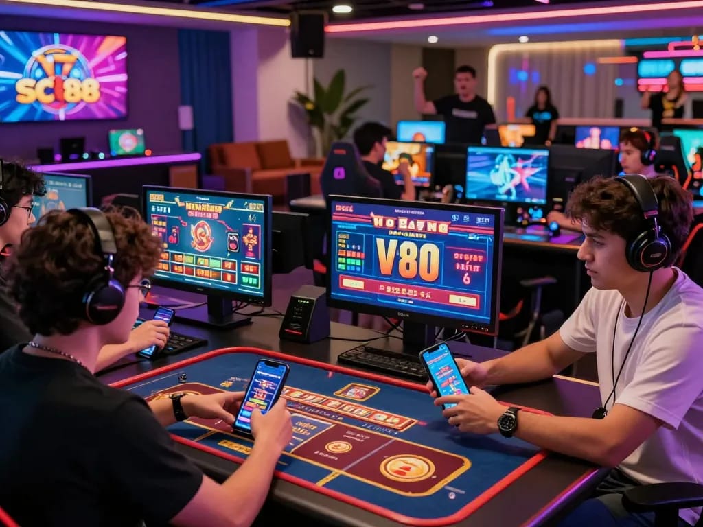 Players enjoying an exciting online gaming experience at https://sc88e.net/, showcasing immersive interaction with various games.