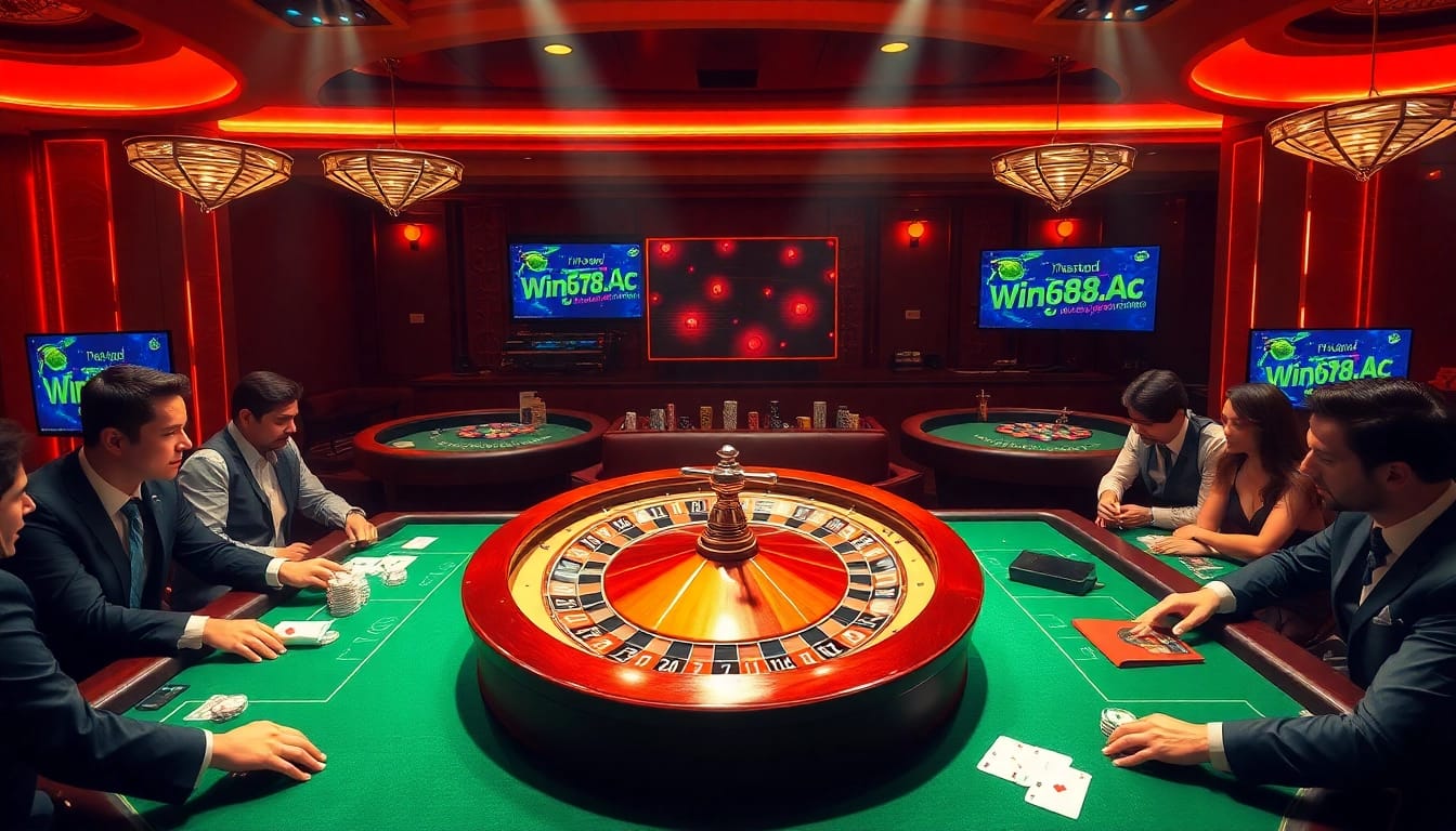 Experience thrilling moments of gambling at https://win678.ac/ with luxurious poker tables and roulette excitement.
