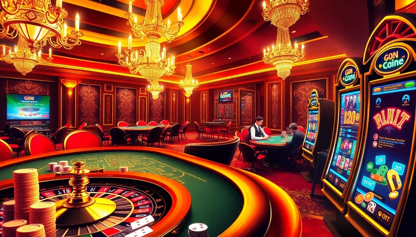 Experience the thrill of gaming with tải go88 at a vibrant casino table with poker chips and exciting games.