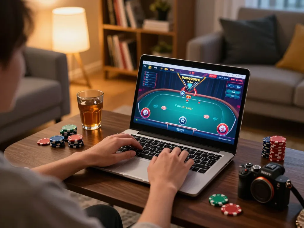 Play poker online at iwin club with a detailed gaming interface and cozy ambiance