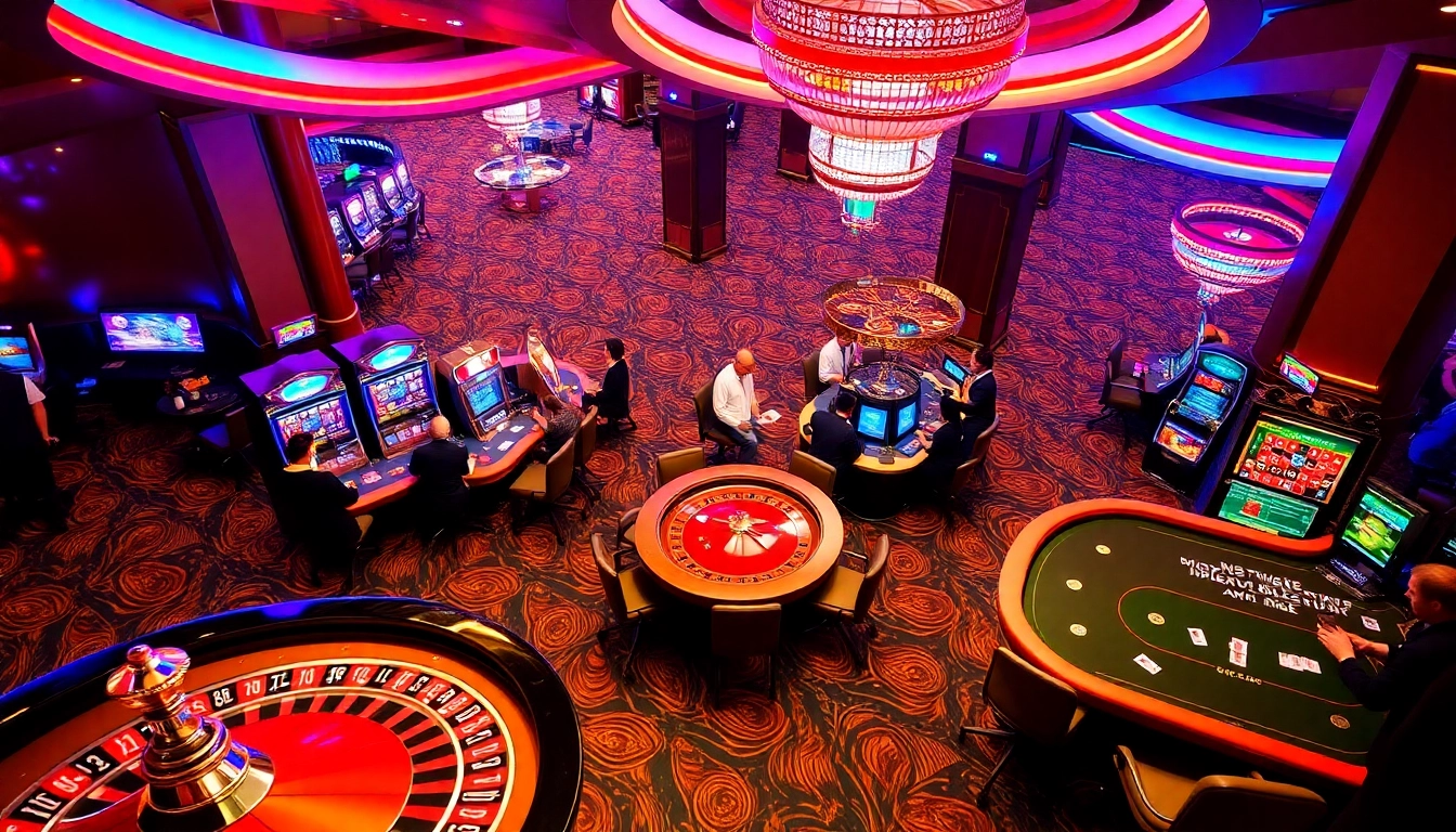 Experience the excitement of gambling at 99 OK with vibrant casino gaming elements.