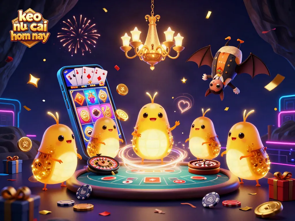 Bet on keo nha cai hom nay and win big with vibrant casino elements and immersive 3D illustration.