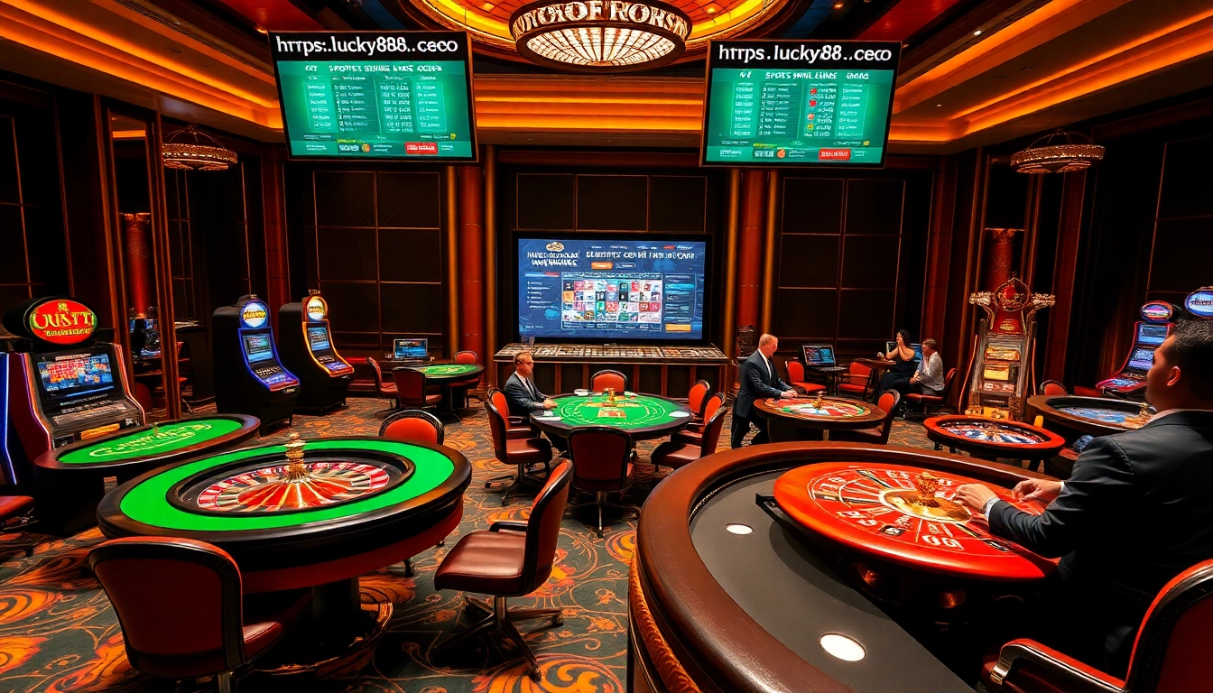 Experience thrilling bets at https://lucky88.ceo/ with poker and roulette in a luxurious casino atmosphere.