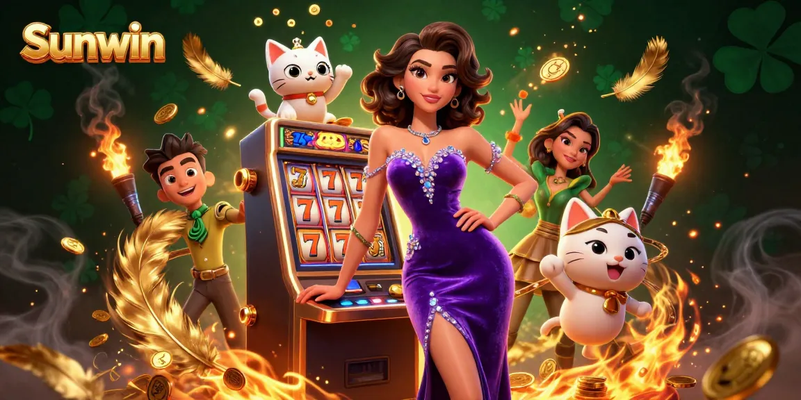 Experience thrilling jackpots at Sunwin's vibrant online casino with enticing slot games.
