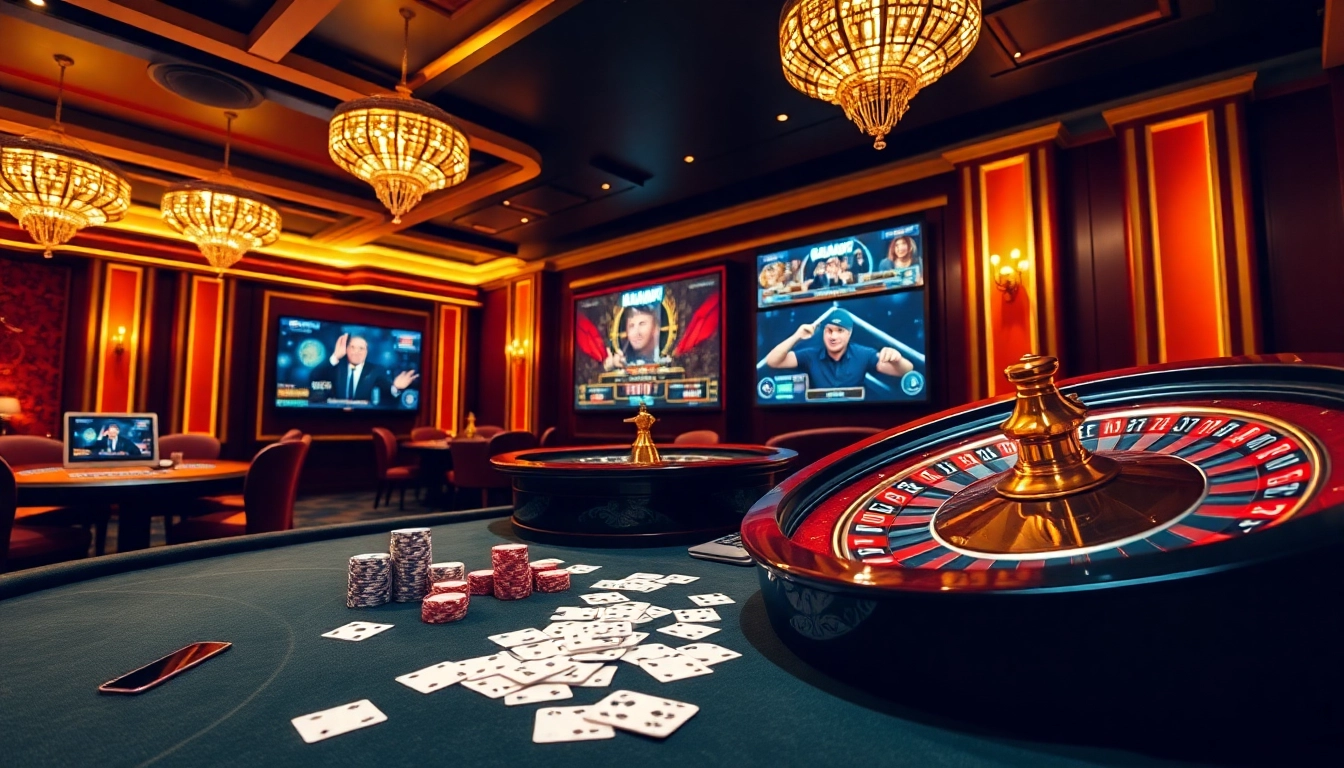Experience thrilling gameplay at nhà cái nohu90 with an immersive casino atmosphere featuring poker chips and roulette.