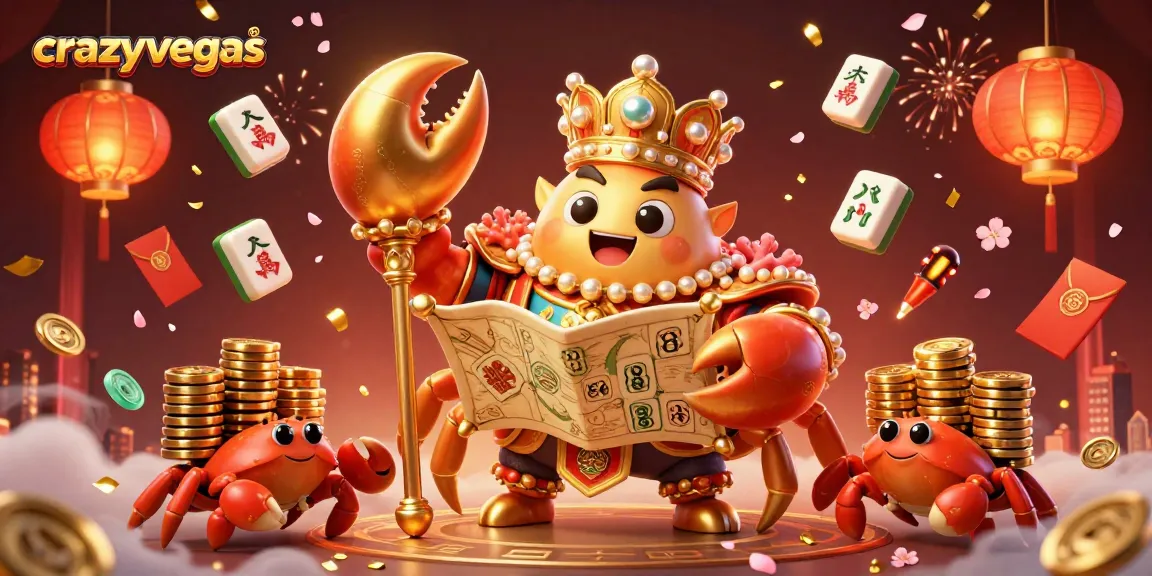 Experience high-stakes action at crazyvegas with our vibrant 3D casino illustration featuring gold and treasures.