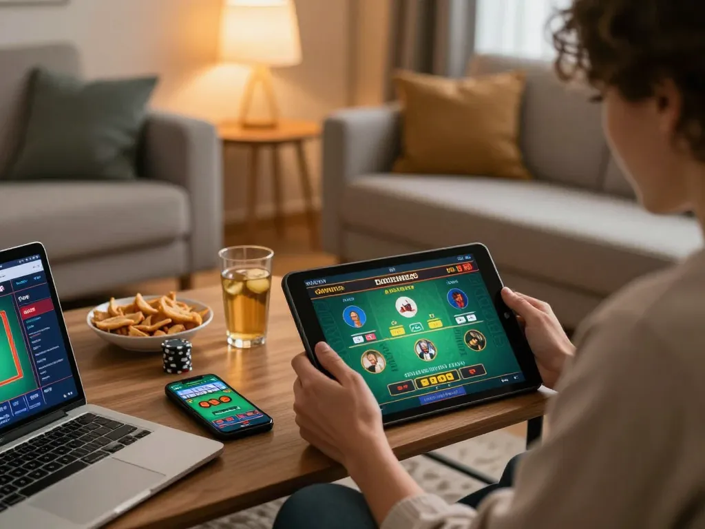 Engaging in online gaming with link go99, a cozy setting for strategic play and responsible betting.