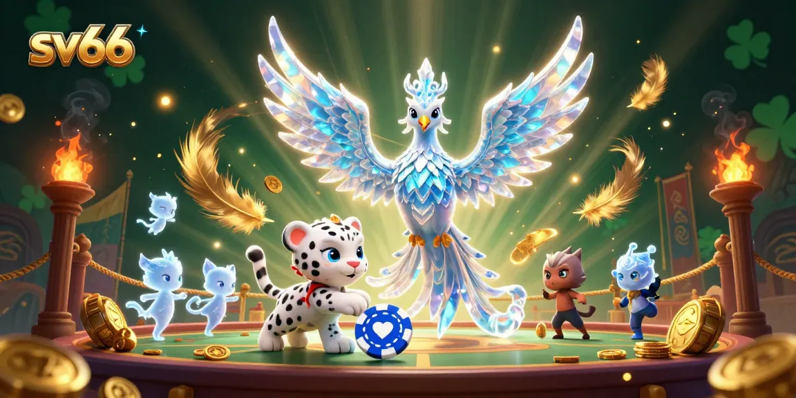 Experience the excitement of sv66 with an engaging scene featuring striking characters and vibrant casino elements.