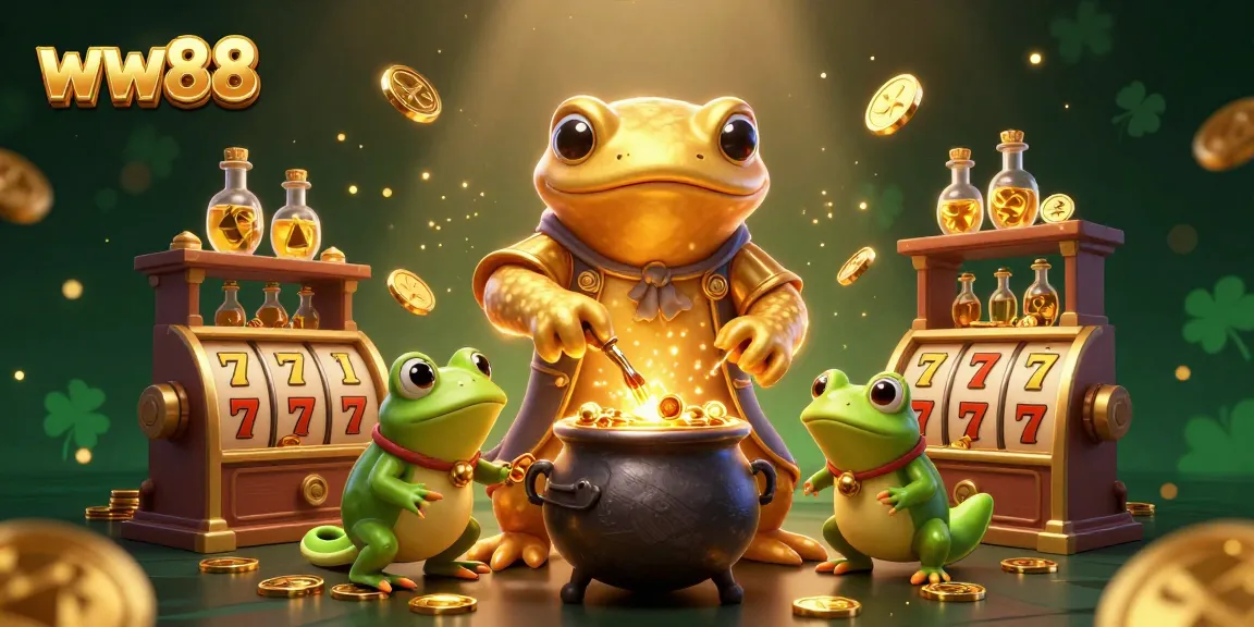 Experience the excitement of ww88 with gold coins and jackpot reels in a vibrant 3D casino scene.
