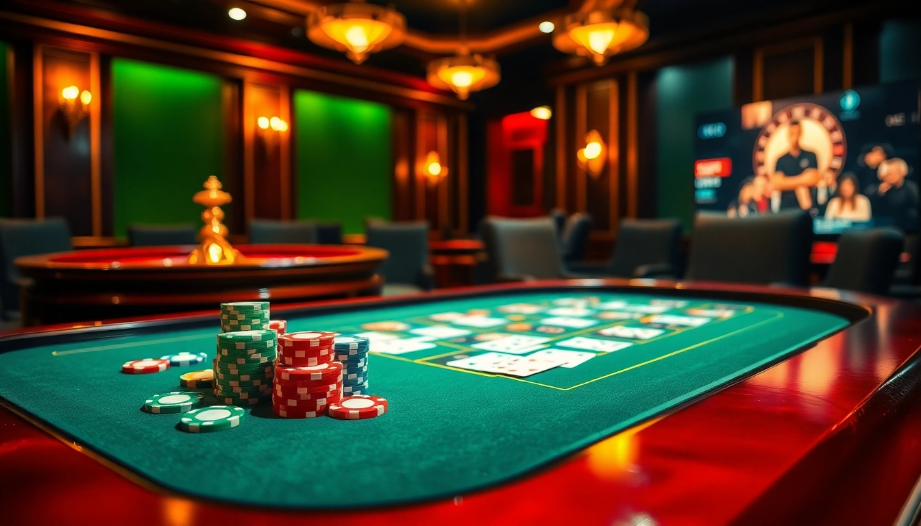 Experience thrilling đá gà trực tiếp thomo action with vibrant casino ambiance and live streaming visuals.